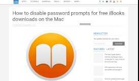 
							         How to disable password prompts for free iBooks downloads ...								  
							    