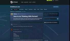 
							         How to do Thinking With Portals? :: ShellShock Live General ...								  
							    