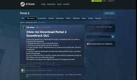 
							         (How-to) Download Portal 2 Soundtrack DLC :: Portal 2 General ...								  
							    