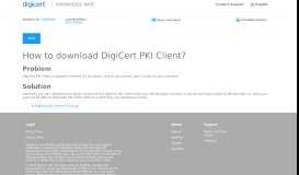 
							         How to download Symantec PKI Client?								  
							    