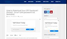 
							         How to Download Your EPF Passbook? [Solved - Error! UAN ...								  
							    