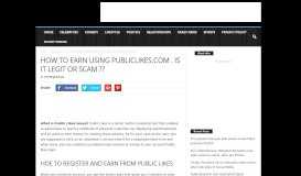 
							         HOW TO EARN USING PUBLICLIKES.COM . IS IT LEGIT OR ...								  
							    