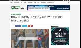 
							         How to easily create your own custom search engine with Bing ...								  
							    