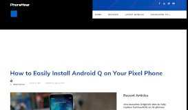 
							         How to Easily Install Android Q on Your Pixel Phone - PhoneYear.com								  
							    