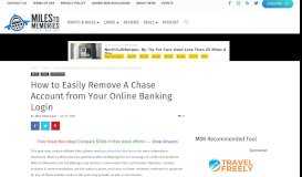 
							         How to Easily Remove A Chase Account from Online Banking								  
							    