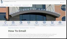 
							         How to Email - Pennsylvania Department of Corrections - PA.gov								  
							    