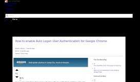 
							         How to enable Auto Logon User Authentication for Google Chrome ...								  
							    