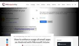 
							         How to enforce usage of email apps on Android with Microsoft Intune ...								  
							    