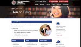 
							         How To Enrol - International Career Institute								  
							    
