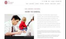 
							         How to Enrol - The McDonald College								  
							    