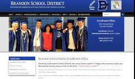 
							         How to Enroll - Brandon School District								  
							    