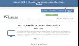 
							         How to Enroll in CoxHealth MedicarePlus - CoxHealth MedicarePlus								  
							    