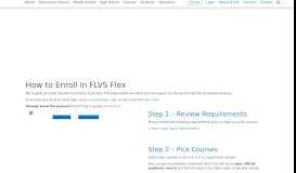 
							         How to Enroll in FLVS Flex Online | Grades K-12								  
							    