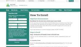 
							         How To Enroll - Maine Virtual Academy								  
							    