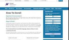 
							         How To Enroll | Texas Virtual Academy At Hallsville								  
							    