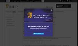 
							         How to Enter the Video Games Awards | BAFTA								  
							    