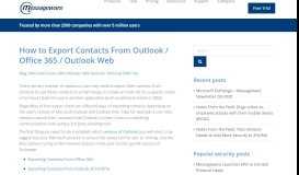 
							         How to Export Contacts From Outlook / Office 365 / Outlook Web - Blog								  
							    