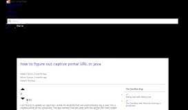 
							         how to figure out captive portal URL in java - Stack Overflow								  
							    