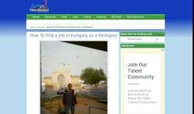 
							         How To Find a Job in Hungary as a Foreigner | Visa Hunter								  
							    