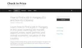
							         How to Find a Job in Hungary (EU and Non-EU Citizens) - Check in ...								  
							    