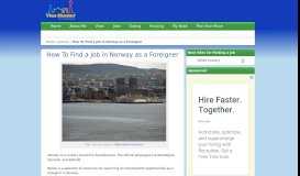 
							         How To Find a Job in Norway as a Foreigner | Visa Hunter								  
							    