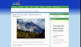 
							         How To Find a Job in Romania as a Foreigner | Visa Hunter								  
							    