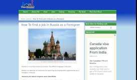 
							         How To Find a Job in Russia as a Foreigner | Visa Hunter								  
							    