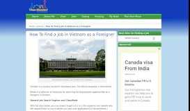 
							         How To Find a Job in Vietnam as a Foreigner | Visa Hunter								  
							    