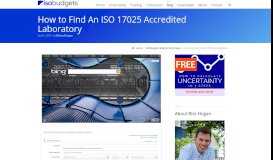 
							         How to Find An ISO 17025 Accredited Laboratory | isobudgets								  
							    