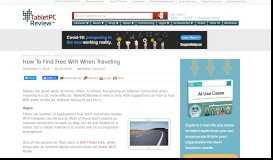
							         How To Find Free WiFi When Traveling - TabletPCReview								  
							    