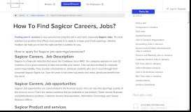 
							         How To Find Sagicor Careers, Jobs? | Jamaican Medium Jobs								  
							    