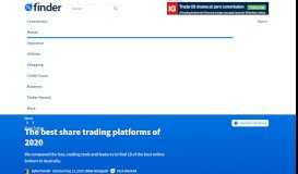 
							         How to find the best online share trading platform | finder.com.au								  
							    