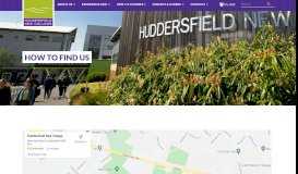 
							         How to Find Us | Huddersfield New College								  
							    