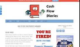 
							         How To Fire Your Property Manager - Cash Flow Diaries								  
							    
