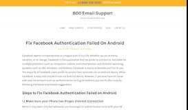 
							         How To Fix Facebook Authentication Failed On Android ...								  
							    