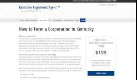 
							         How to Form a Corporation in Kentucky								  
							    