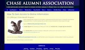
							         How To Gain Access to Online Information - Chase Alumni ...								  
							    