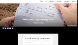 
							         How to Get a Copy of My Pay Stubs | Career Trend								  
							    