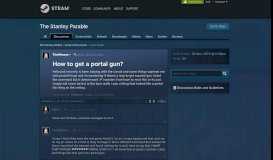 
							         How to get a portal gun? :: The Stanley Parable General Discussions								  
							    