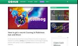 
							         How to get a secret Cosmog in Pokémon Sun and Moon | Pokemon ...								  
							    