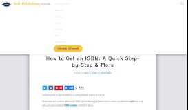 
							         How to Get an ISBN: Everything You Need to Know About ISBN ...								  
							    