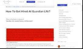 
							         How To Get Hired At Guardian Life? | Jamaican Medium Jobs								  
							    