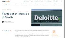 
							         How to Get Hired by Deloitte - CareerAddict								  
							    