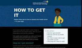 
							         How to Get It - The Guide to Getting and Using Your Health Records ...								  
							    