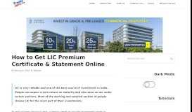 
							         How to Get LIC Premium Certificate & Statement Online | | Freaky Jolly								  
							    