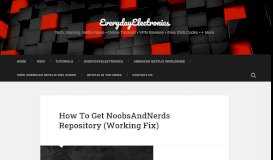 
							         How To Get NoobsAndNerds Repository (Working Fix ...								  
							    