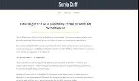 
							         How to get the ATO Business Portal to work on Windows 10 - Sonia ...								  
							    