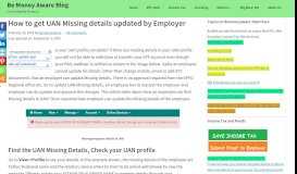 
							         How to get UAN Missing details updated by Employer								  
							    