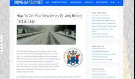
							         How To Get Your New Jersey Driving Record Fast & Easy ...								  
							    