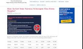 
							         How to get your Norway Schengen visa from Manila?								  
							    